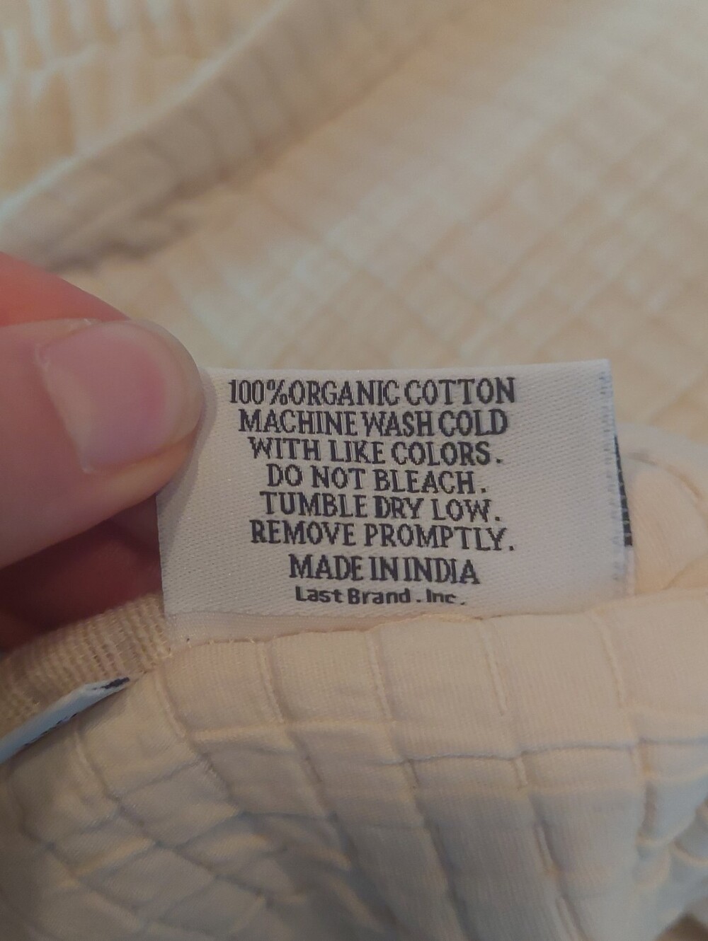 NWOT! Quince Organic Cotton Set Of 2 Ivory Ribbed Shams! King (M33) - Picture 6 of 10